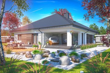  Projekt domu Fabian 3 energo (WOE1169) - projekt domu parterowego - Zdjęcie 3