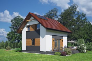  Projekt domu Relaks 2 (KZM1001) - projekt domu parterowego z poddaszem - Zdjęcie 4