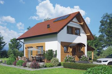  Projekt domu Relaks 3 (KZM1002) - projekt domu parterowego z poddaszem - Zdjęcie 3