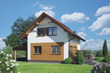  Projekt domu Relaks 3 (KZM1002) - projekt domu parterowego z poddaszem - Zdjęcie 4