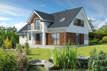  Projekt domu Toronto III LMP232B (WRB1644) - projekt domu parterowego z poddaszem - Zdjęcie 3