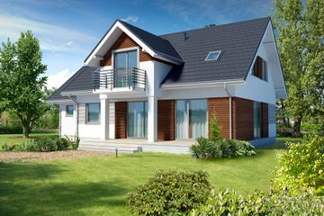  Projekt domu Toronto II LMP232A (WRB1647) - projekt domu parterowego z poddaszem - Zdjęcie 3