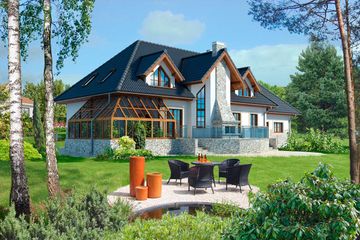  Projekt domu Genua IV LMP85c (WRB1649) - projekt domu parterowego z poddaszem - Zdjęcie 2