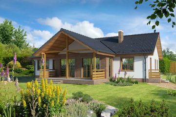  Projekt domu Larissa LMB56 (WRB1651) - projekt domu parterowego - Zdjęcie 3