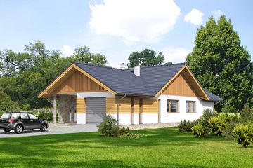  Projekt domu Truro LMB102 (WRB1653) - projekt domu parterowego - Zdjęcie 2