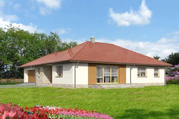  Projekt domu Lizbona II LMB119a (WRB1659) - projekt domu parterowego - Zdjęcie 3