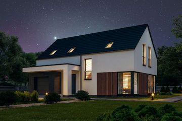  Projekt domu Newcastle III DCP364b (WOB1764) - projekt domu parterowego z poddaszem - Zdjęcie 3