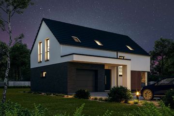  Projekt domu Newcastle III DCP364b (WOB1764) - projekt domu parterowego z poddaszem - Zdjęcie 4