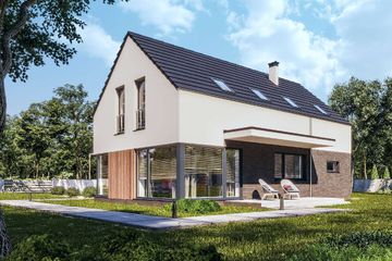  Projekt domu Newcastle III DCP364b (WOB1764) - projekt domu parterowego z poddaszem - Zdjęcie 5