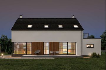  Projekt domu Newcastle IV DCP364c (WOB1768) - projekt domu parterowego z poddaszem - Zdjęcie 9