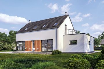  Projekt domu Newcastle IV DCP364c (WOB1768) - projekt domu parterowego z poddaszem - Zdjęcie 4