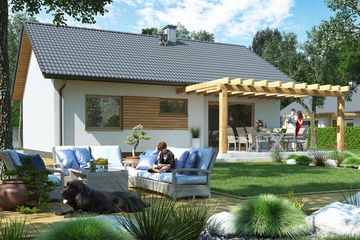  Projekt domu KA210 Sz (PKT1195) - projekt domu parterowego - Zdjęcie 2