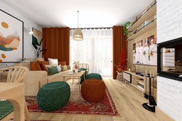 Projekt domu KA210 Sz - parterowy dom o powierzchni 67,71 m², dach dwuspadowy - ujęcie 7