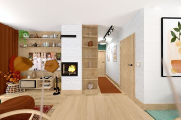 Projekt domu KA210 Sz - parterowy dom o powierzchni 67,71 m², dach dwuspadowy - ujęcie 10
