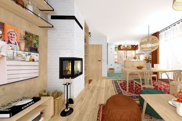 Projekt domu KA210 Sz - parterowy dom o powierzchni 67,71 m², dach dwuspadowy - ujęcie 13