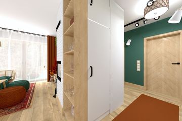 Projekt domu KA210 Sz - parterowy dom o powierzchni 67,71 m², dach dwuspadowy - ujęcie 15
