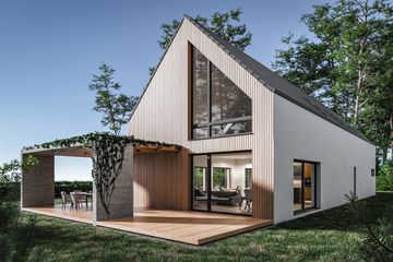  Projekt domu House x35 (WRG1085) - projekt domu parterowego z poddaszem - Zdjęcie 6