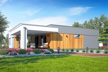  Projekt domu Bursztyn III z garażem 2-st. [A1] (WRF2314) - projekt domu parterowego - Zdjęcie 2