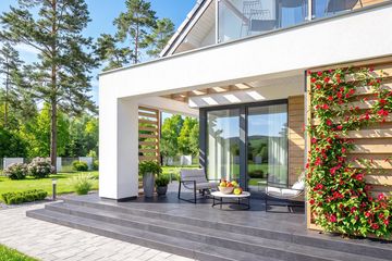 Projekt domu Lungo 4 modern - parterowy z poddaszem dom o powierzchni 110,33 m², dach dwuspadowy - ujęcie 5