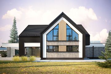  Projekt domu Tenimona (KKF1028) - projekt domu parterowego z poddaszem - Zdjęcie 1