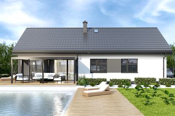  Projekt domu PióroArchitekci – 14 (KZN1006) - projekt domu parterowego - Zdjęcie 3