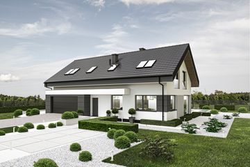  Projekt domu PióroArchitekci – 12 (KZN1007) - projekt domu parterowego z poddaszem - Zdjęcie 3