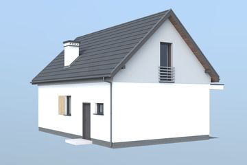  Projekt domu letniskowego Orlean 8 dom letniskowy (SLN2762) - projekt domu letniskowego parterowego z poddaszem - Zdjęcie 4