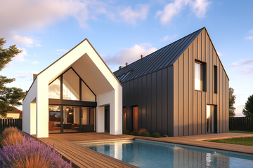  Projekt domu A-49 (PZB1079) - projekt domu z pełnym piętrem - Zdjęcie 1