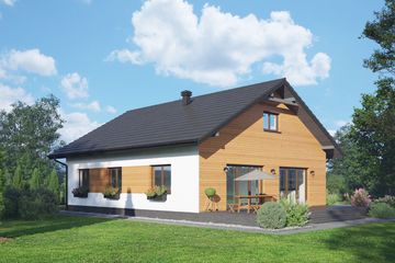  Projekt domu Andrzejowo 1m (KRP2508) - projekt domu parterowego - Zdjęcie 2
