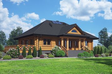 Projekt domu Osakowo 19 dw (KRP2521) - projekt domu parterowego - Zdjęcie 1