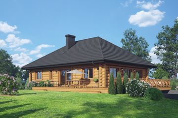  Projekt domu Osakowo 19 dw (KRP2521) - projekt domu parterowego - Zdjęcie 2