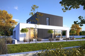  Projekt domu Modern 1 (WAW1148) - projekt domu z pełnym piętrem - Zdjęcie 3