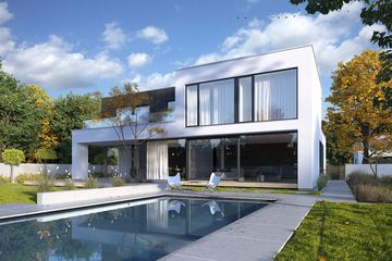  Projekt domu Modern 1 (WAW1148) - projekt domu z pełnym piętrem - Zdjęcie 4