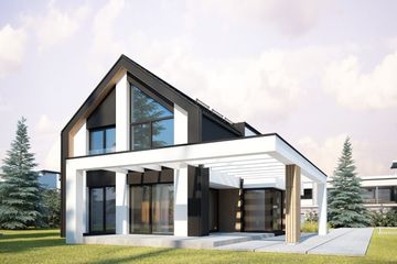  Projekt domu Senimona 10 (KKF1029) - projekt domu parterowego z poddaszem - Zdjęcie 1