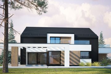  Projekt domu Senimona 10 (KKF1029) - projekt domu parterowego z poddaszem - Zdjęcie 2