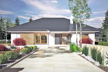  Projekt domu Arnika II bez garażu [B] (WRF2317) - projekt domu parterowego - Zdjęcie 1