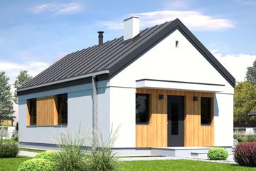  Projekt domu Iwo bez garażu [B] (WRF2318) - projekt domu parterowego - Zdjęcie 1