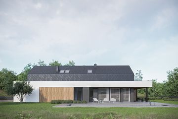  Projekt domu HomeKoncept 91 wariant 01 (KRX1157) - projekt domu parterowego z poddaszem - Zdjęcie 2