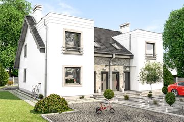  Projekt domu Paweł i gaweł 2a - szereg l+sl+s+ll (WRD3065) - projekt domu parterowego z poddaszem - Zdjęcie 2