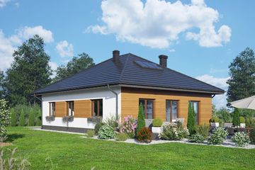  Projekt domu Andrzejów b1m (KRP2524) - projekt domu parterowego - Zdjęcie 2