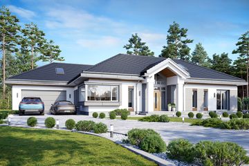  Projekt domu Willa Parkowa 6 modern A (WAH2076) - projekt domu parterowego - Zdjęcie 3