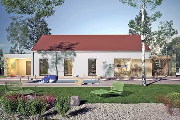  Projekt domu Ślęza z garażem 1-st. [A1] (WRF2322) - projekt domu parterowego - Zdjęcie 3