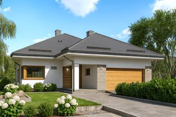  Projekt domu APS 339 (LUA1530) - projekt domu parterowego - Zdjęcie 2