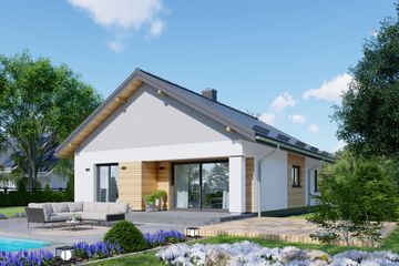  Projekt domu APS 340 (LUA1531) - projekt domu parterowego - Zdjęcie 2