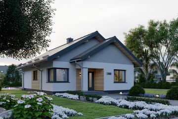  Projekt domu APS 340 (LUA1531) - projekt domu parterowego - Zdjęcie 3