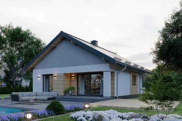  Projekt domu APS 340 (LUA1531) - projekt domu parterowego - Zdjęcie 4