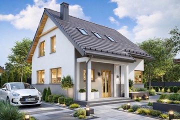  Projekt domu BW-70 (JGC1242) - projekt domu parterowego z poddaszem - Zdjęcie 3