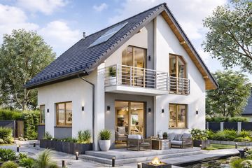  Projekt domu BW-70 wariant 1 (JGC1243) - projekt domu parterowego z poddaszem - Zdjęcie 1