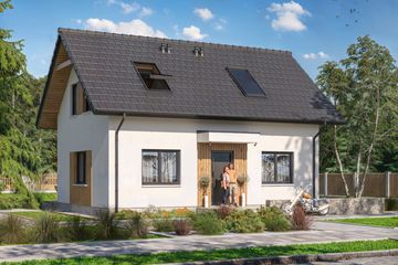  Projekt domu Amor 2 (WOE1170) - projekt domu parterowego z poddaszem - Zdjęcie 1