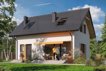  Projekt domu Amor 2 (WOE1170) - projekt domu parterowego z poddaszem - Zdjęcie 3